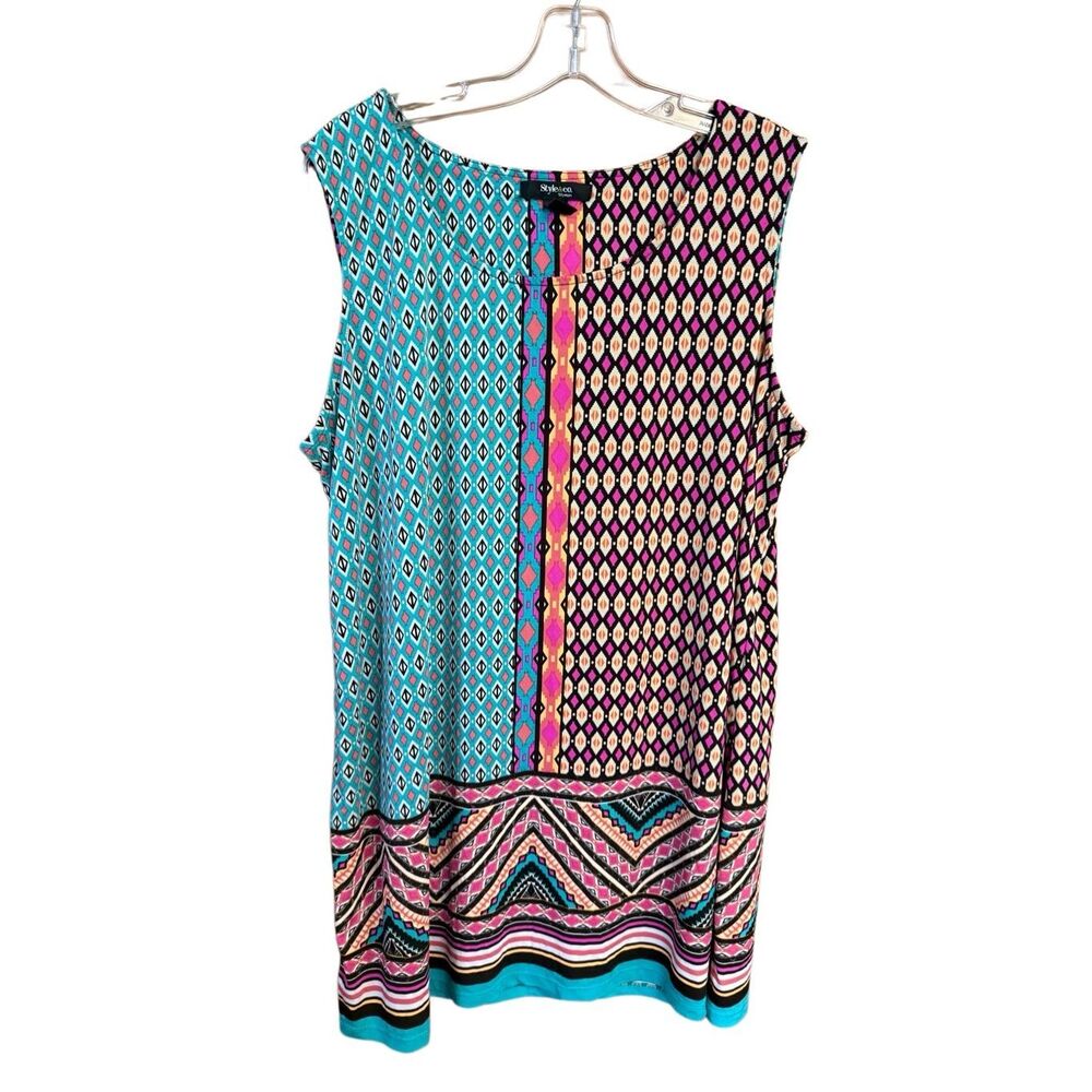 Style & Co. geometric shift dress/Tunic Sz 1X NWOT